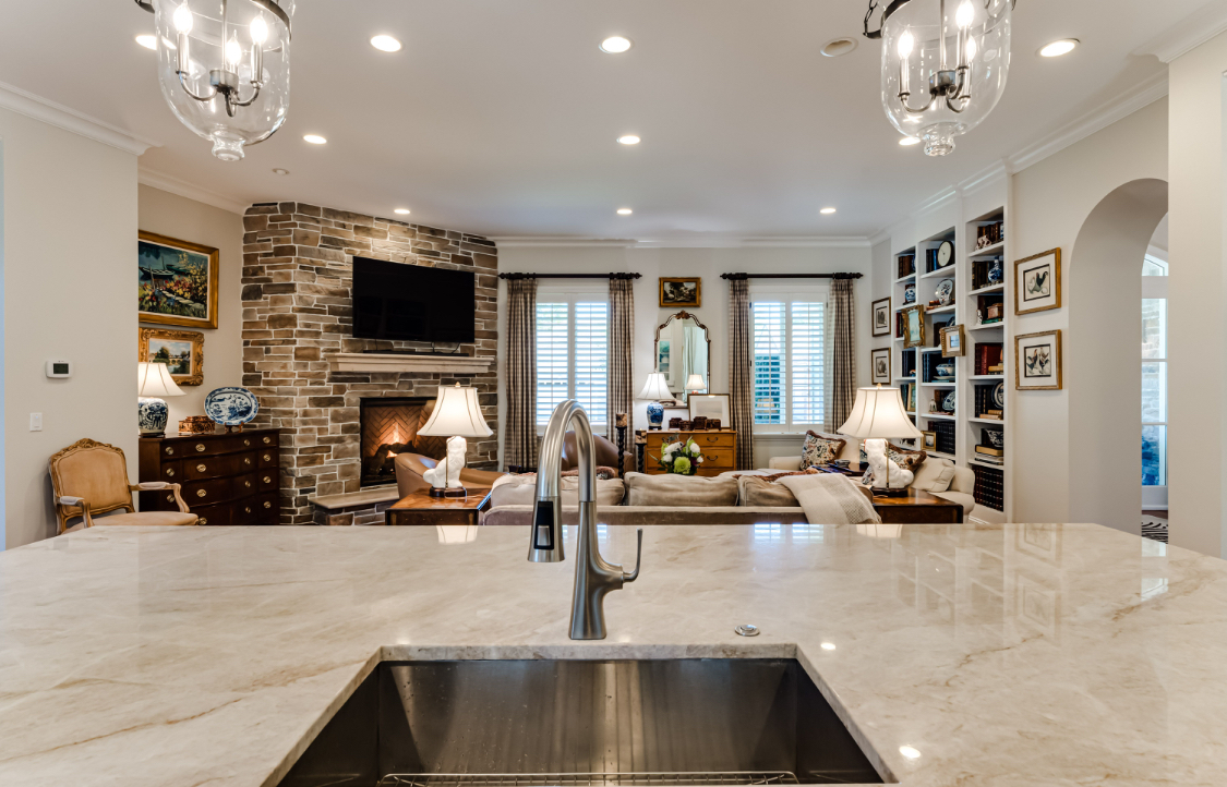 Completed kitchen and interior finish work